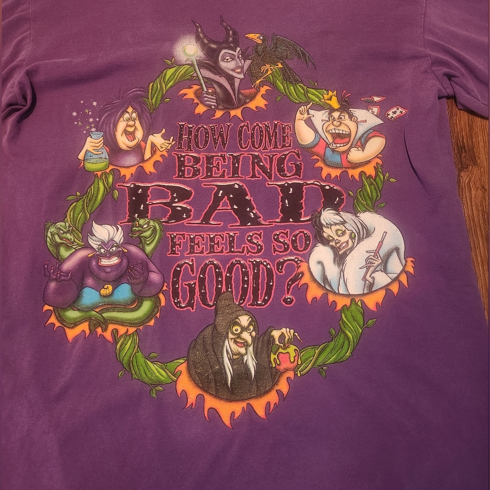 Vintage Disney Villains Long Tee One Size - Picture 6 of 16